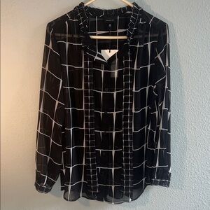 Black and White Women's Blouse